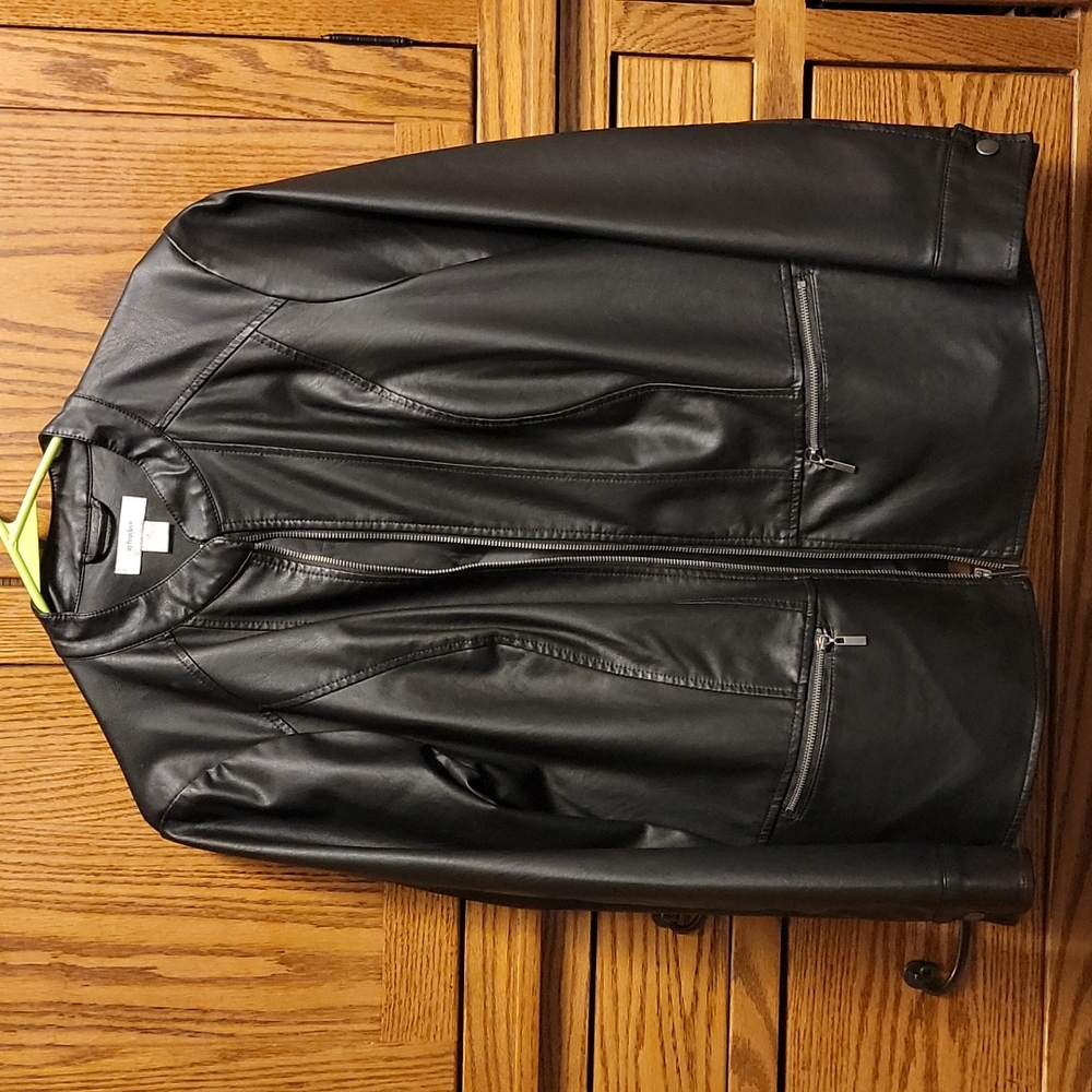 Faux leather jacket